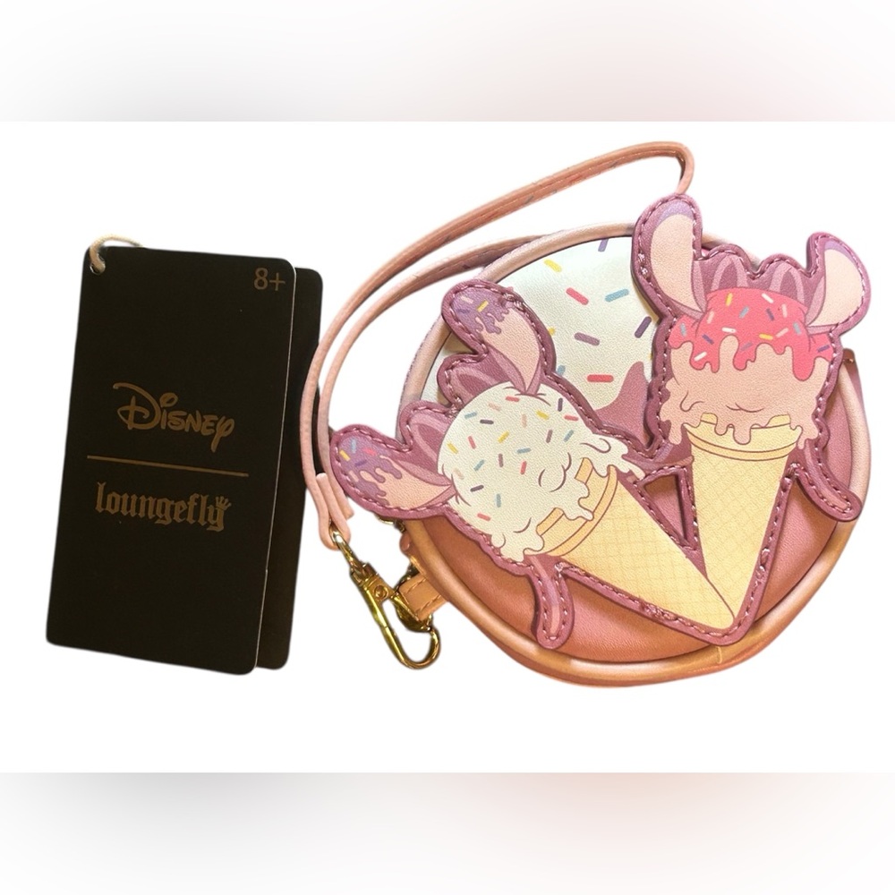 Loungefly Disney Pink Ice Cream Cone Coin Wallet NWT